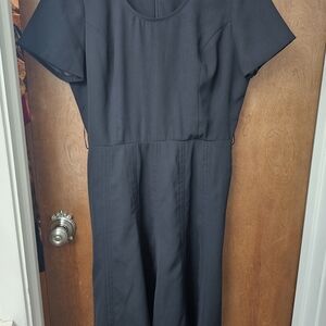 East 5th Gray Sheath Dress Short Sleeve Crew Neck